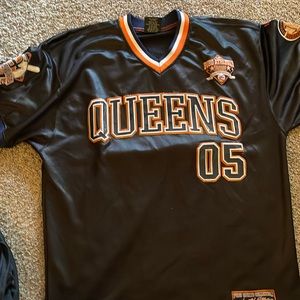FUBU Jersey. Queens black and orange. Size Large. Good condition.
